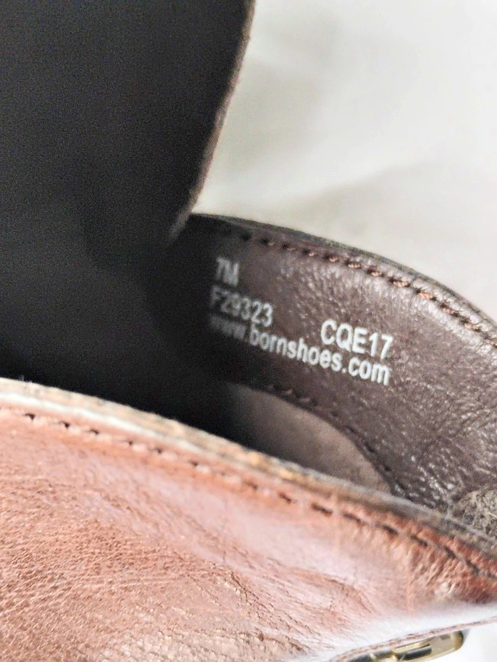 Born Kerri Ankle Bootie Leather Ankle Boots Brown - Picture 8 of 8